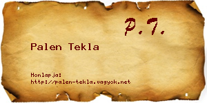 Palen Tekla névjegykártya